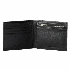 Calvin Klein Herrengeldbörsen Querformat<CK Leather Geldbörse RFID Schutz Leder 11 cm black