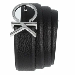 Sale Calvin Klein CK Logo Gürtel Leder black