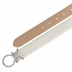 Calvin Klein Damengürtel<CK Logo Gürtel Leder bright white
