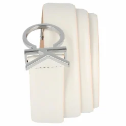 Calvin Klein Damengürtel<CK Logo Gürtel Leder bright white