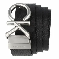 Calvin Klein Herrengürtel<CK Metal Bombe Gürtel Leder ck black