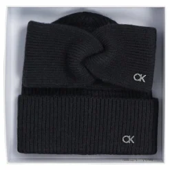 Calvin Klein Mützen<Ck Metal Strickmütze und Stirnband Geschenkset ck black