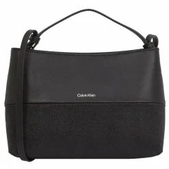 Calvin Klein Henkeltaschen|Schultertaschen<CK Mixmedia Schultertasche 23 cm black