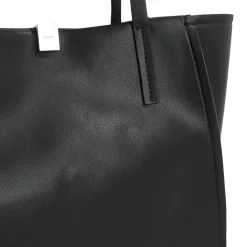 Calvin Klein Shopper|Schultertaschen<CK Mixmedia Shopper Tasche Leder 43 cm black