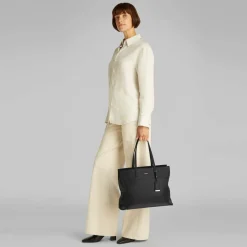 Calvin Klein Shopper|Schultertaschen<CK Mixmedia Shopper Tasche 40 cm black