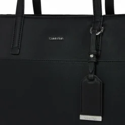 Calvin Klein Shopper|Schultertaschen<CK Mixmedia Shopper Tasche 40 cm black