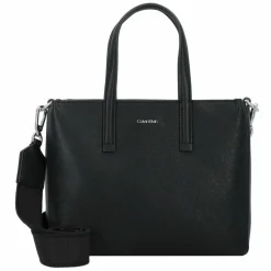 Calvin Klein Henkeltaschen<CK Mixmedia Handtasche 24 cm black