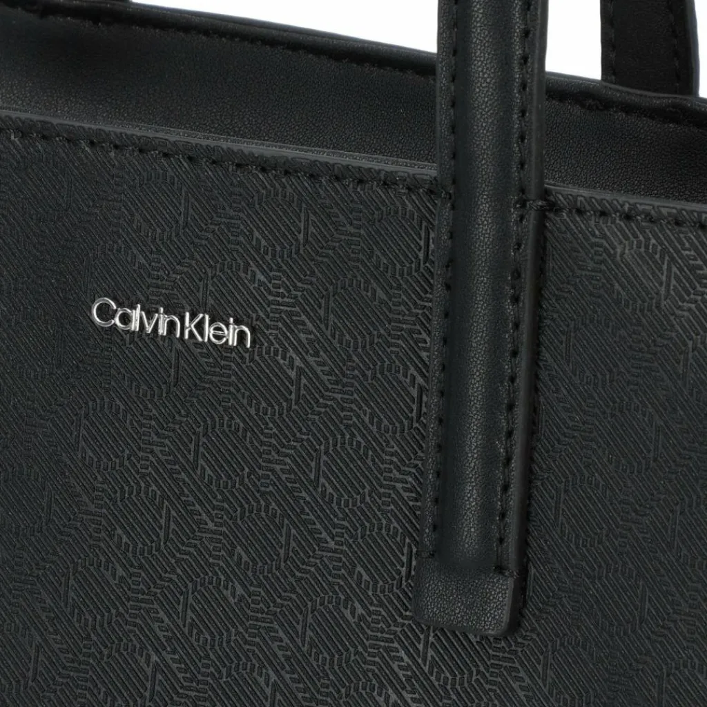 Calvin Klein Henkeltaschen<CK Mixmedia Handtasche 24 cm black