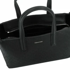 Calvin Klein Henkeltaschen<CK Mixmedia Handtasche 24 cm black