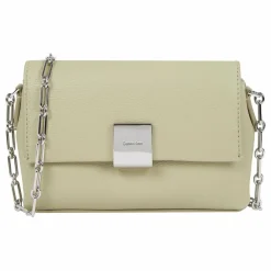 New Calvin Klein CK Plaque Mini Bag Umhängetasche 17.5 cm green