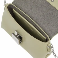 New Calvin Klein CK Plaque Mini Bag Umhängetasche 17.5 cm green