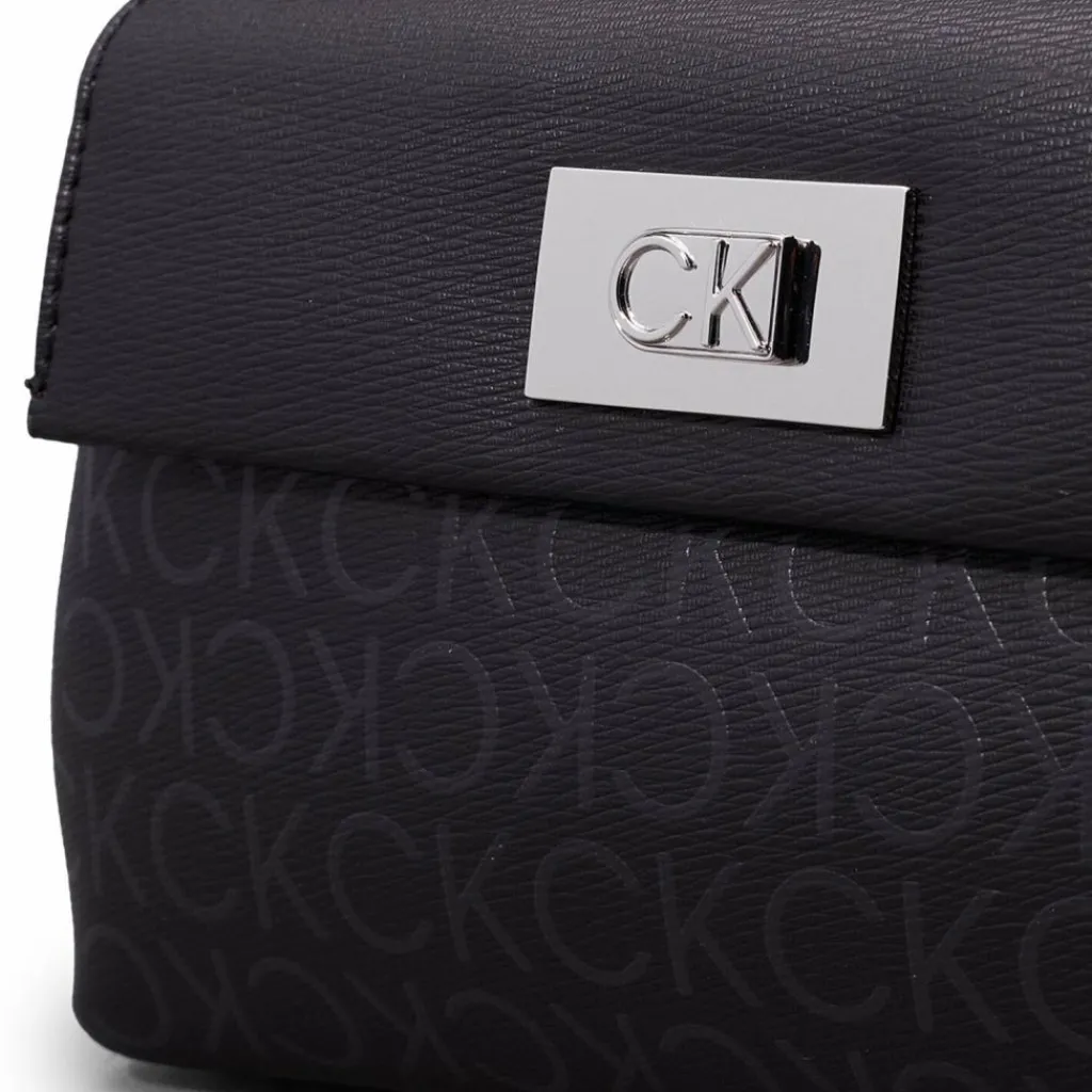 Outlet Calvin Klein CK Push Umhängetasche 22 cm ck black epi mono