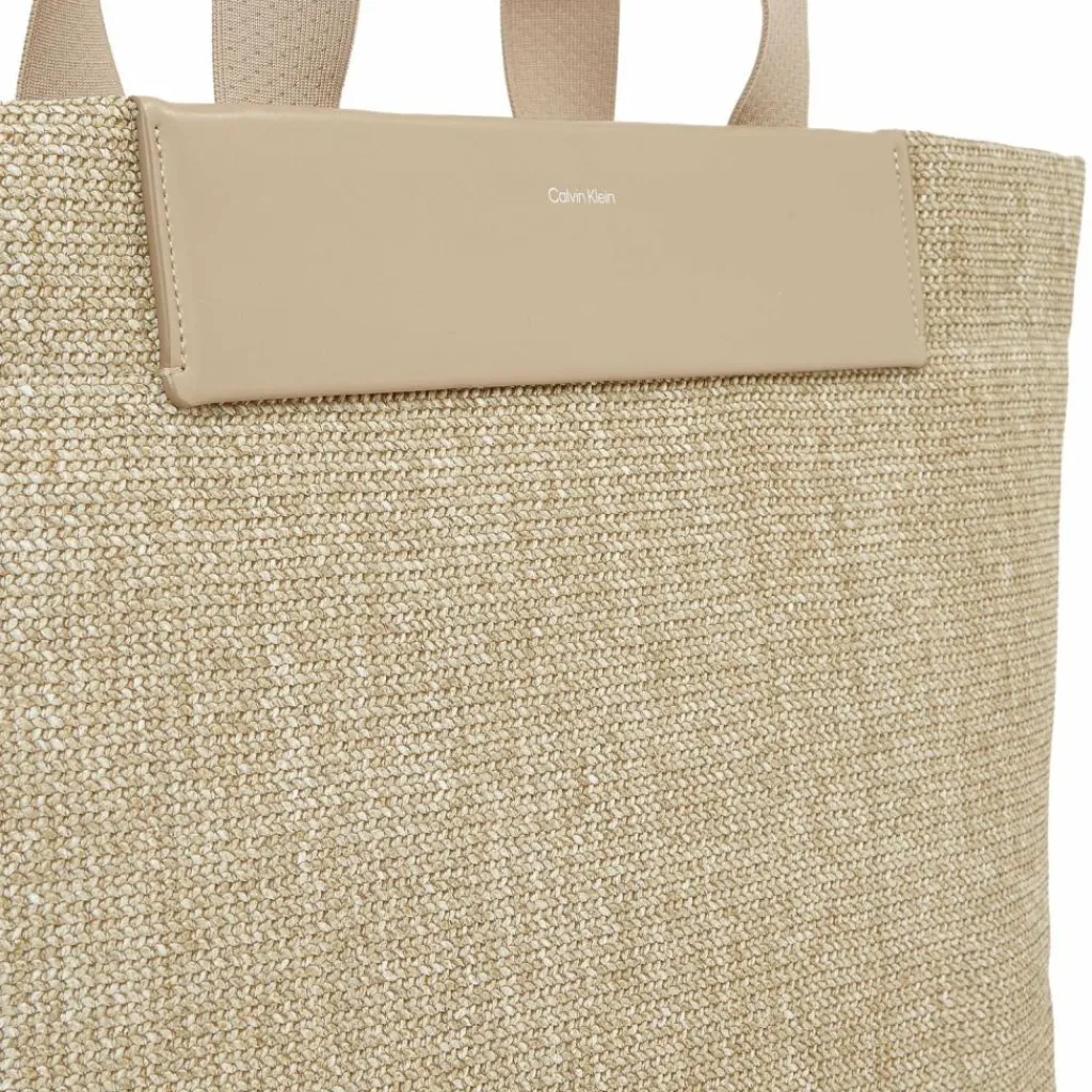 Calvin Klein Shopper|Schultertaschen<CK Raffia Shopper Tasche 61 cm brown