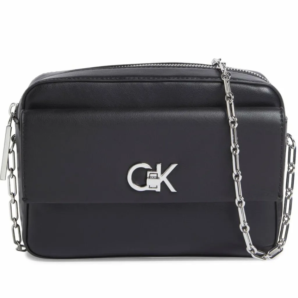 Calvin Klein Schultertaschen<CK Re-Lock Schultertasche 22 cm black