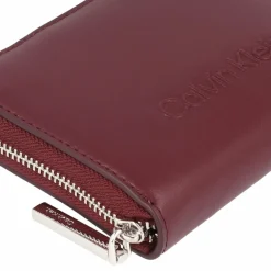 Hot Calvin Klein Embossed Geldbörse 12.5 cm oxblood