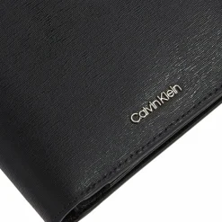 Calvin Klein Herrengeldbörsen Querformat<Epi Geldbörse Leder 12.5 cm black