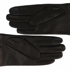 New Calvin Klein Handschuhe Leder ck black