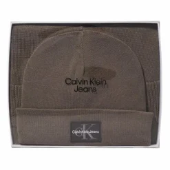 Hot Calvin Klein Jeans Gift Pack Mütze & Schal Geschenkset 2 tlg. falcon