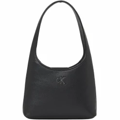 Calvin Klein Jeans Minimal Monogram Schultertasche 22 cm black-shiny gunmetal