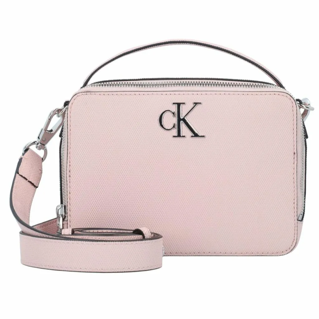 Sale Calvin Klein Jeans Minimal Monogram Handtasche 19 cm pale conch