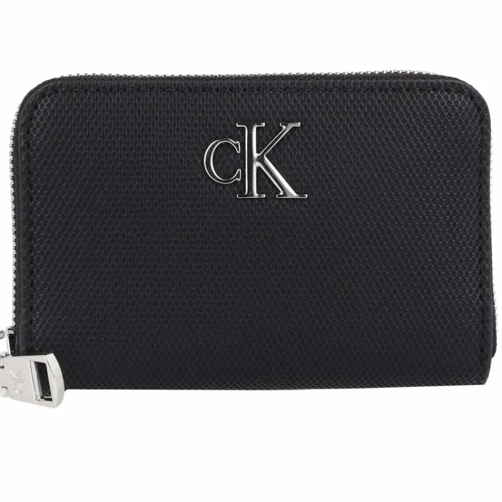 Discount Calvin Klein Jeans Minimal Monogram Geldbörse 11 cm black