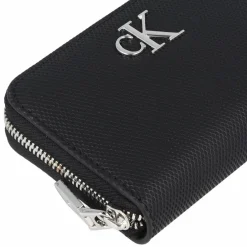 Discount Calvin Klein Jeans Minimal Monogram Geldbörse 11 cm black