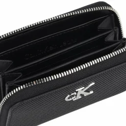Discount Calvin Klein Jeans Minimal Monogram Geldbörse 11 cm black