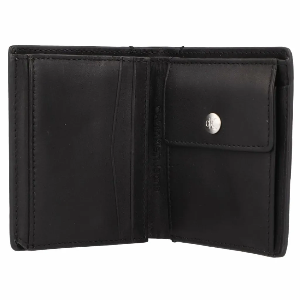 Sale Calvin Klein Jeans Mono Geldbörse RFID Schutz Leder 9.5 cm black