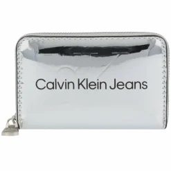 Calvin Klein Jeans Damengeldbörsen Querformat<Sculpted Geldbörse 10.5 cm silver