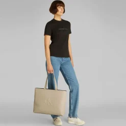 Calvin Klein Jeans Shopper|Schultertaschen<Sculpted Shopper Tasche 41 cm grey