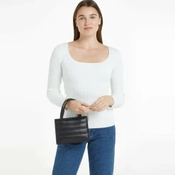 Calvin Klein Henkeltaschen<Line Quilt Handtasche 19.5 cm ck black