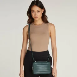 Calvin Klein Line Quilt Umhängetasche 22 cm palm green