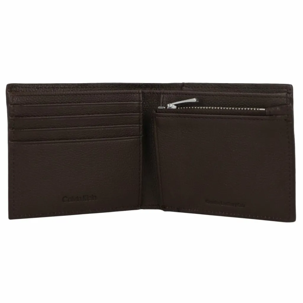 Herren Calvin Klein Micro Pebble Geldbörse Leder 11 cm