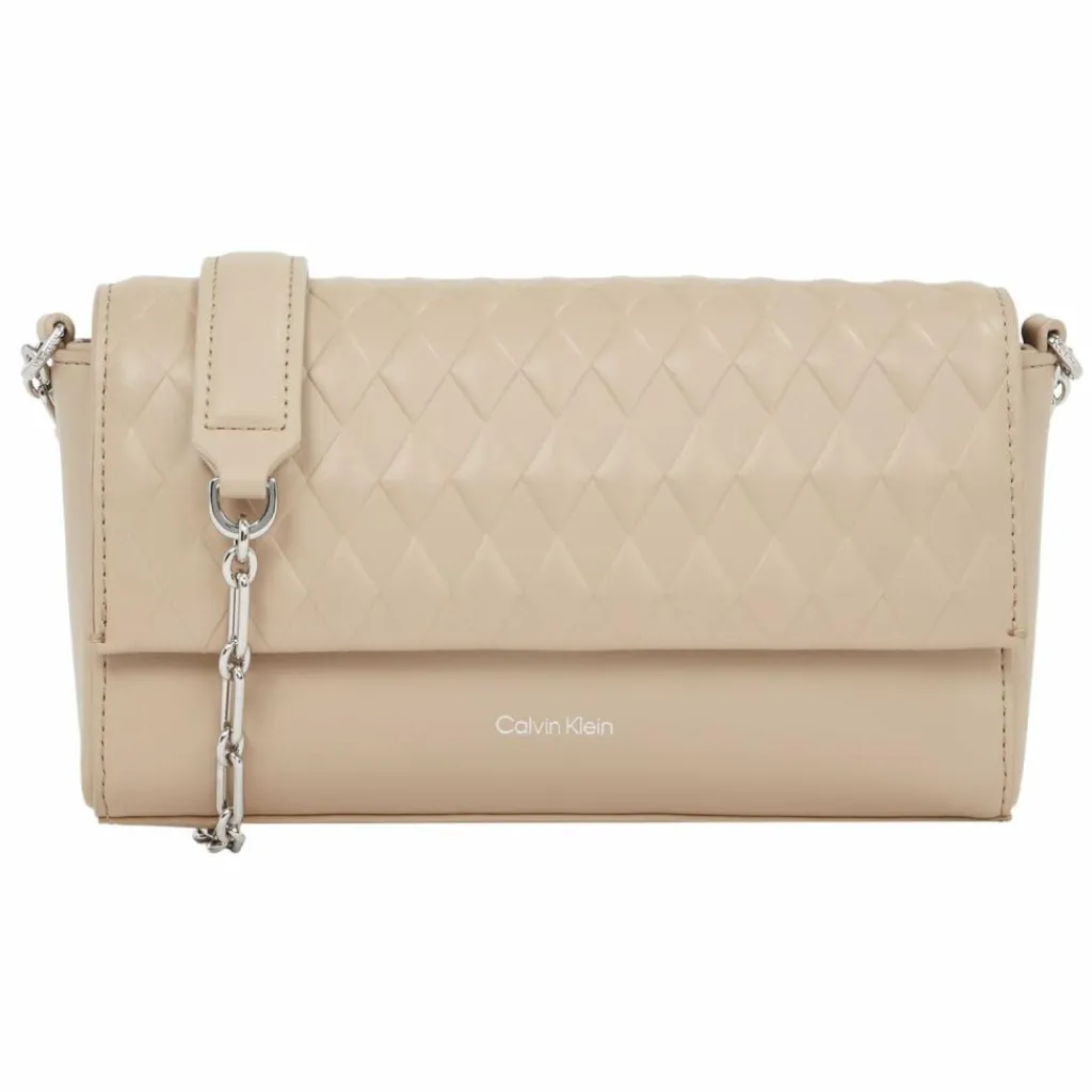 Discount Calvin Klein Mini Quilt Umhängetasche 21 cm brown