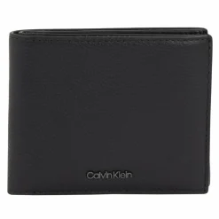 Calvin Klein Herrengeldbörsen Querformat<Modern Business Geldbörse Leder 11 cm black