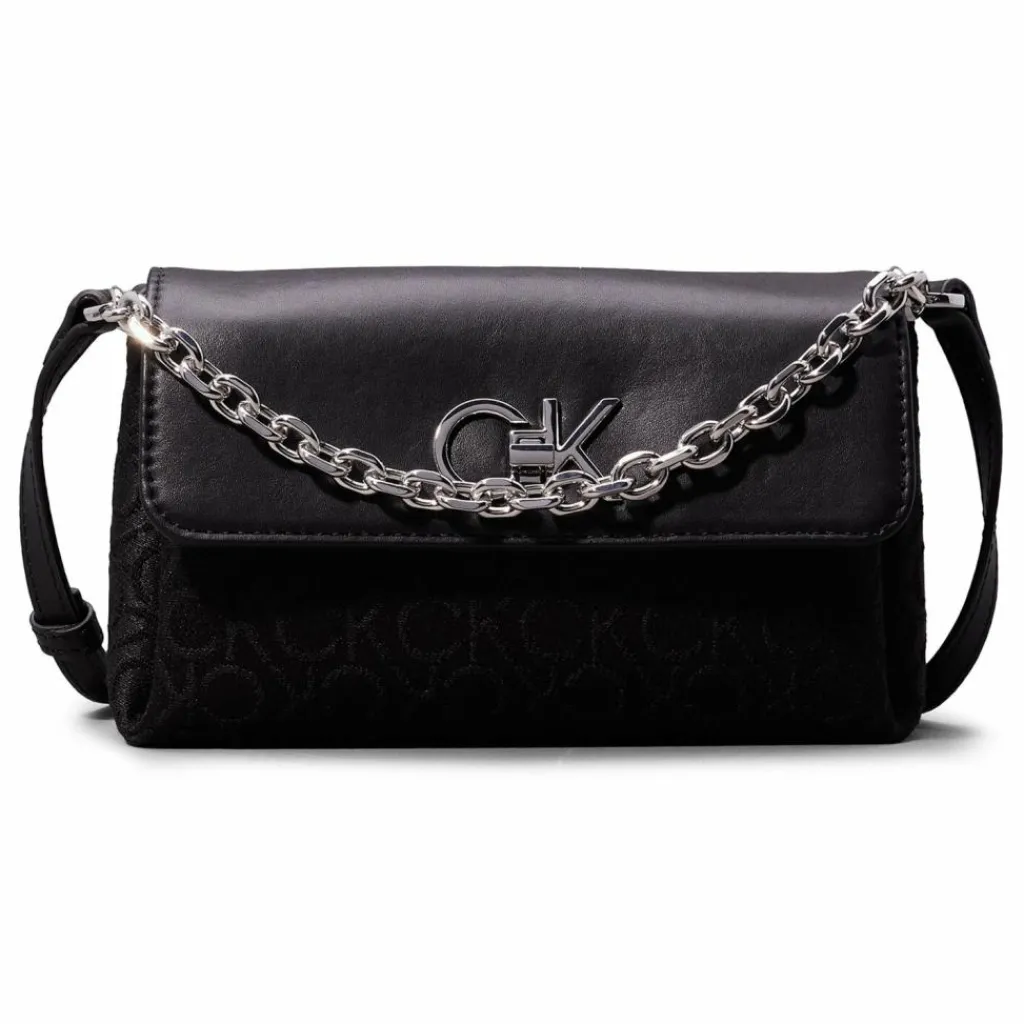 Calvin Klein Henkeltaschen<Re-Lock Handtasche 19 cm ck black mono jacquard