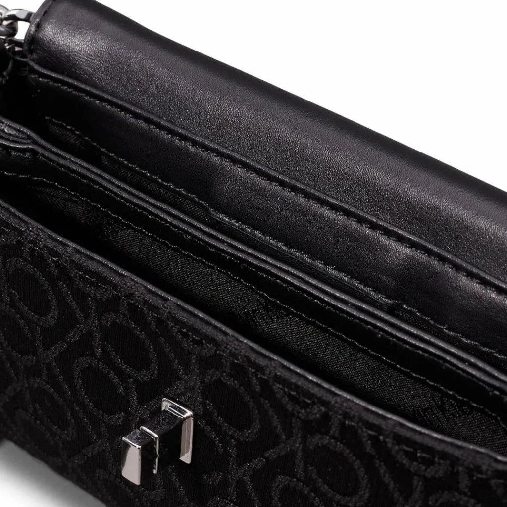 Calvin Klein Henkeltaschen<Re-Lock Handtasche 19 cm ck black mono jacquard