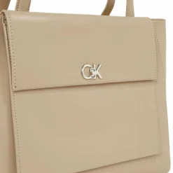 Hot Calvin Klein Re-Lock Schultertasche 44 cm brown