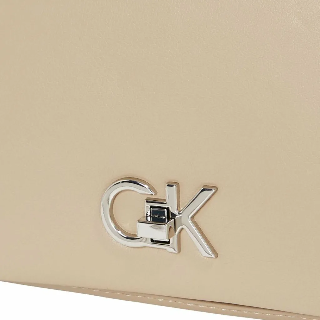 Calvin Klein Henkeltaschen|Schultertaschen<Re-Lock Schultertasche 25 cm brown