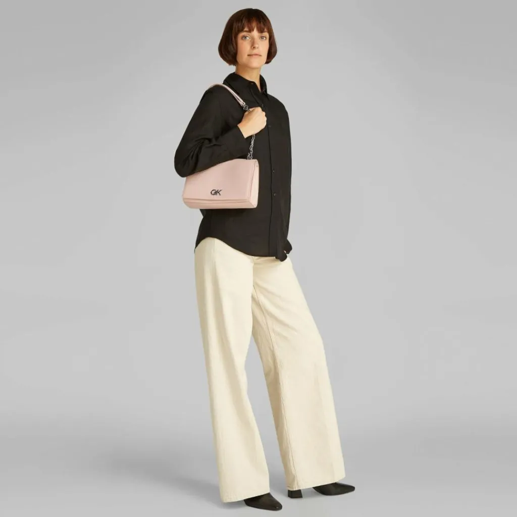 Outlet Calvin Klein Re-Lock Schultertasche 25 cm pink