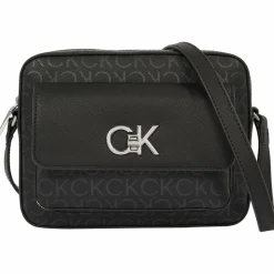 Sale Calvin Klein Re-Lock Umhängetasche 20 cm black monogram