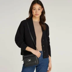 Sale Calvin Klein Re-Lock Umhängetasche 20 cm black monogram