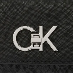 Sale Calvin Klein Re-Lock Umhängetasche 20 cm black monogram
