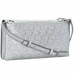 Calvin Klein RE-Lock Umhängetasche 28 cm silver emb-deb