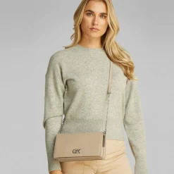 Calvin Klein Re-Lock Umhängetasche 24 cm brown