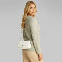 Hot Calvin Klein Re-Lock Umhängetasche 24 cm beige