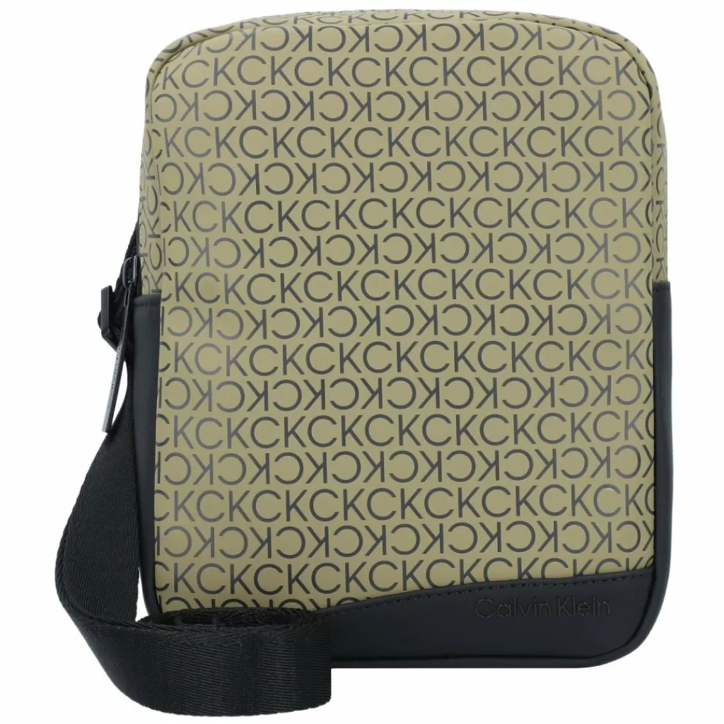 Calvin Klein Rubberized Conv Umhängetasche 18 cm delta green mono