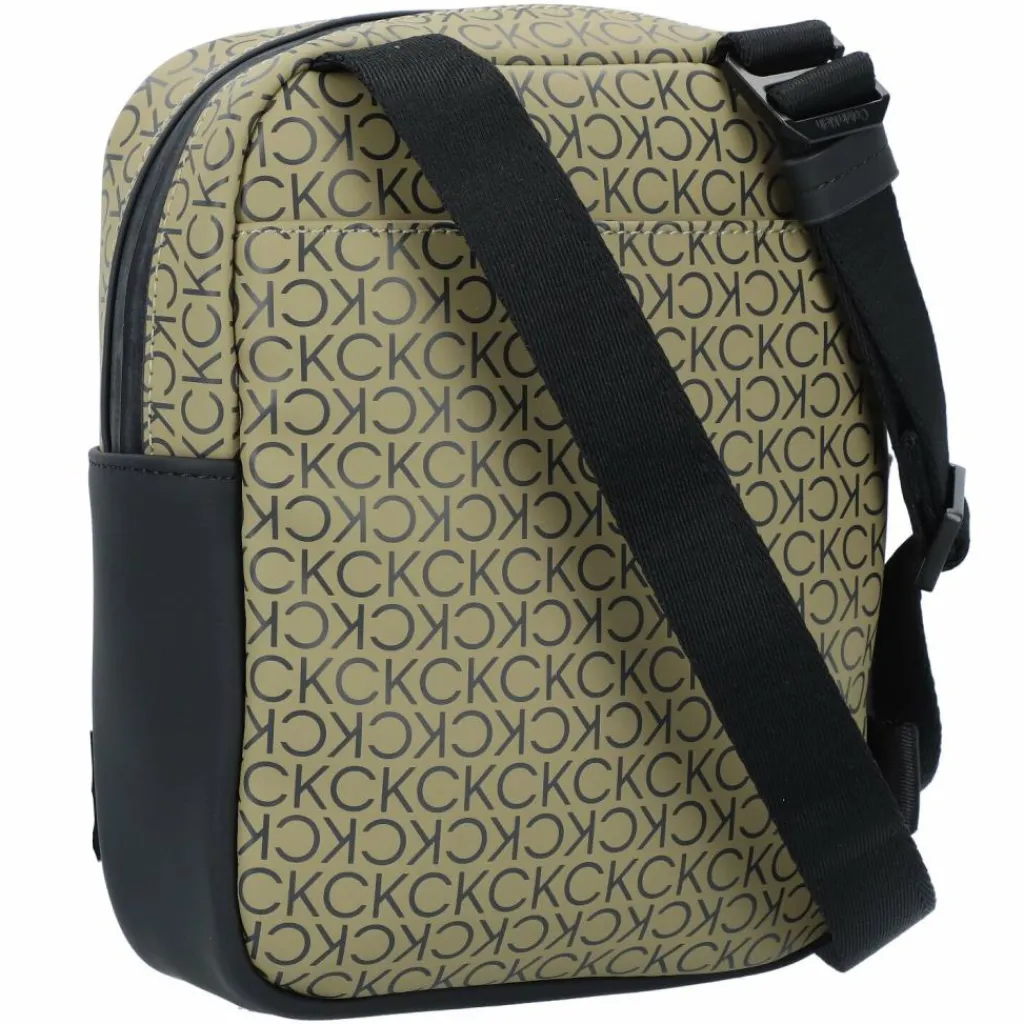 Calvin Klein Rubberized Conv Umhängetasche 18 cm delta green mono