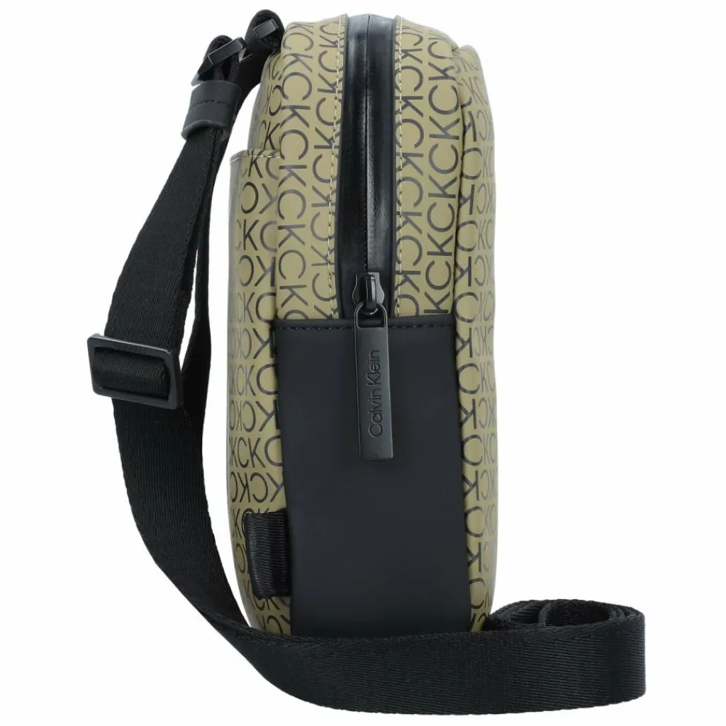 Calvin Klein Rubberized Conv Umhängetasche 18 cm delta green mono