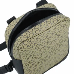 Calvin Klein Rubberized Conv Umhängetasche 18 cm delta green mono